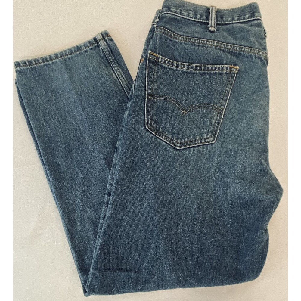 Levis 550 Mens Light Wash 5 Pocket Relaxed Fit Denim Blue Jeans Size 38x30
